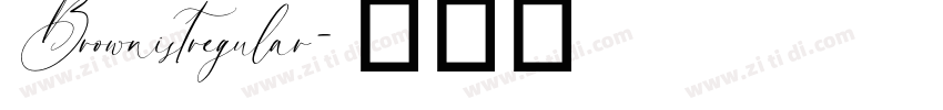 Brownistregular字体转换