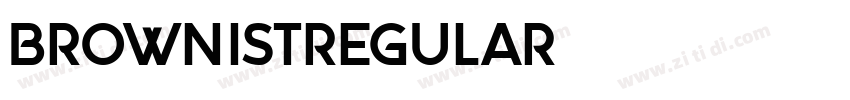 Brownistregular字体转换