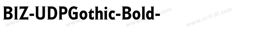 BIZ-UDPGothic-Bold字体转换
