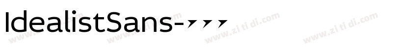 IdealistSans字体转换