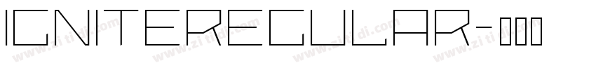 IgniteRegular字体转换