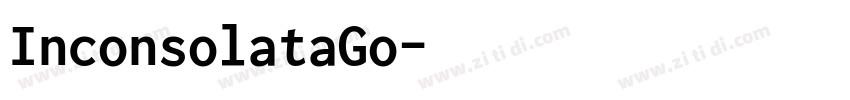 InconsolataGo字体转换