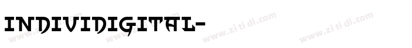 Individigital字体转换