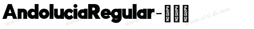 AndoluciaRegular字体转换