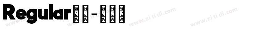 Regular字号字体转换