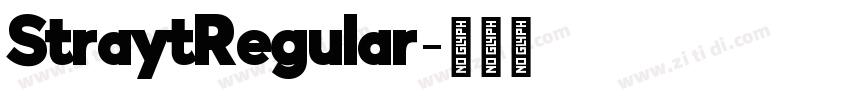 StraytRegular字体转换 StraytRegular字体转换