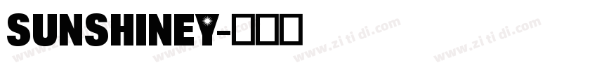 Sunshiney字体转换