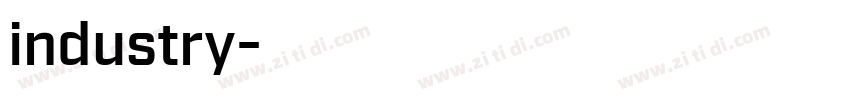 industry字体转换