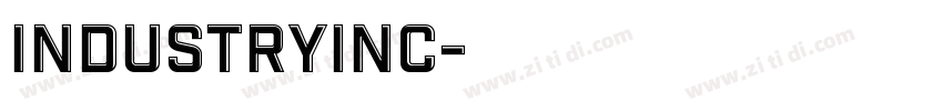 industryInc字体转换