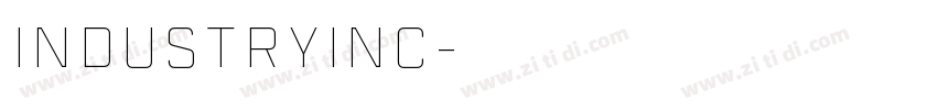 industryInc字体转换