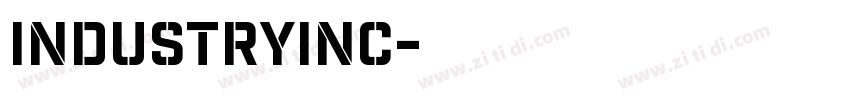 industryInc字体转换