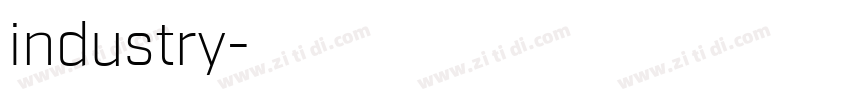 industry字体转换