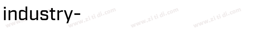 industry字体转换