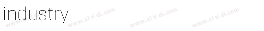 industry字体转换