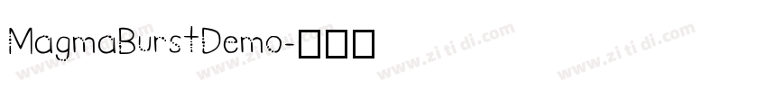 MagmaBurstDemo字体转换