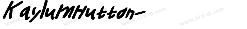 KaylumHutton字体转换