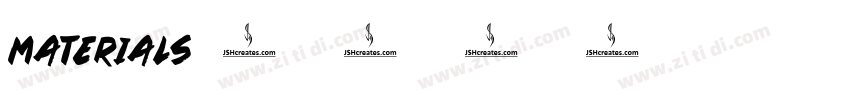 materials字体转换