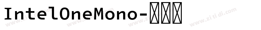 IntelOneMono字体转换