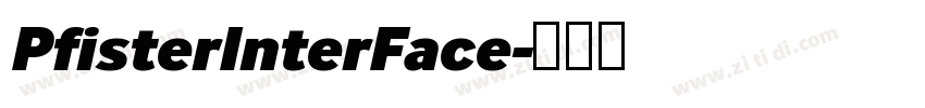 PfisterInterFace字体转换 PfisterInterFace字体转换