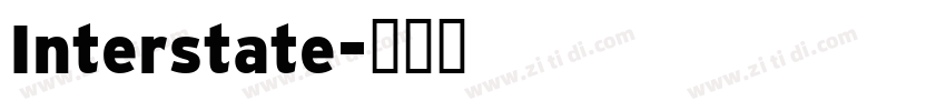 Interstate字体转换