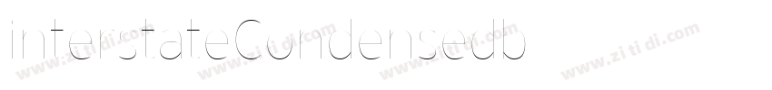 interstateCondensedb字体转换