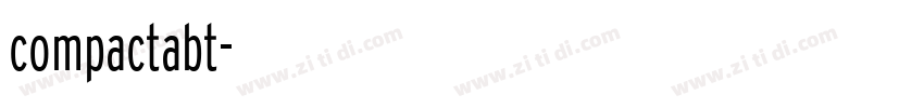 compactabt字体转换