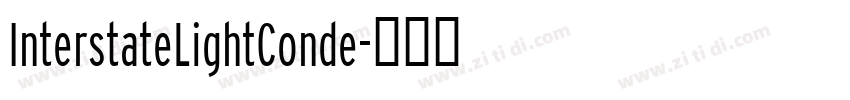 InterstateLightConde字体转换