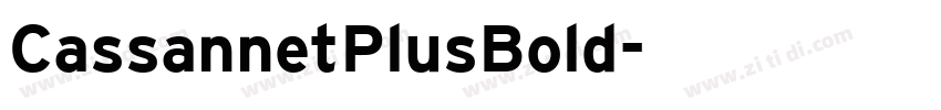 CassannetPlusBold字体转换 CassannetPlusBold字体转换