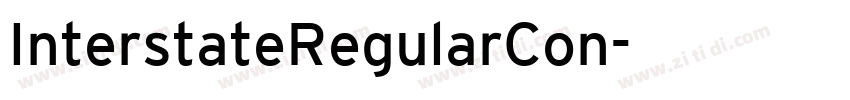 InterstateRegularCon字体转换 InterstateRegularCon字体转换