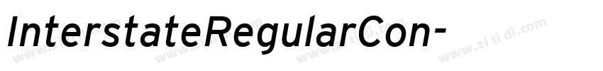 InterstateRegularCon字体转换 InterstateRegularCon字体转换