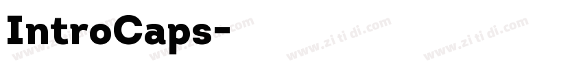 IntroCaps字体转换