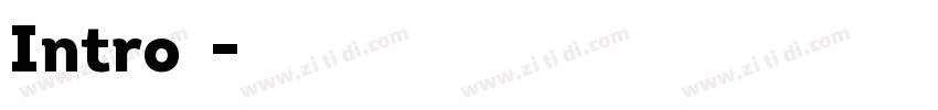 Intro合集字体转换