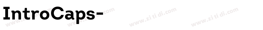 IntroCaps字体转换