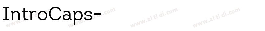 IntroCaps字体转换