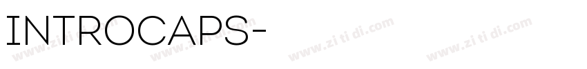 IntroCaps字体转换