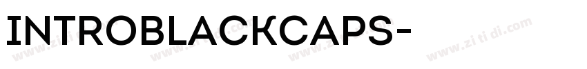 IntroBlackCaps字体转换