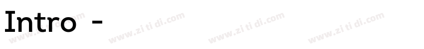 Intro合集字体转换