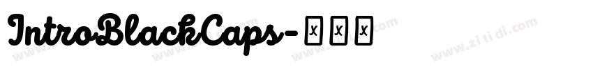 IntroBlackCaps字体转换