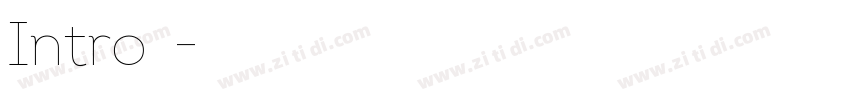 Intro合集字体转换