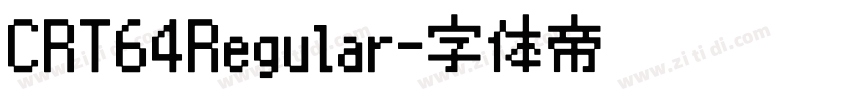 CRT64Regular字体转换