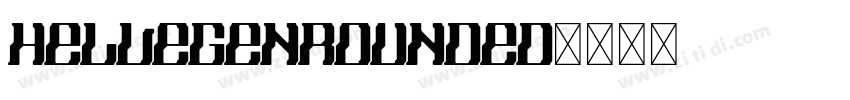 HelvegenRounded字体转换