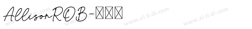 AllisonROB字体转换