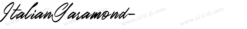 ItalianGaramond字体转换