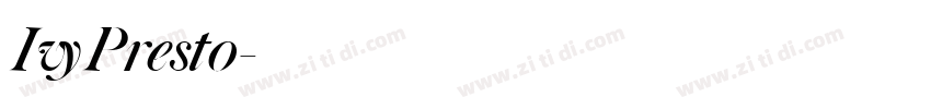 IvyPresto字体转换