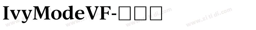 IvyModeVF字体转换