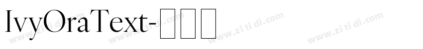 IvyOraText字体转换