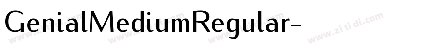 GenialMediumRegular字体转换