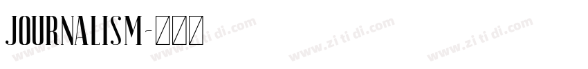 JOURNALISM字体转换