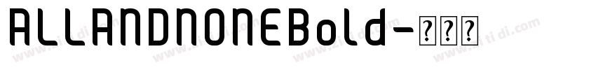 ALLANDNONEBold字体转换