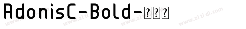 AdonisC-Bold字体转换